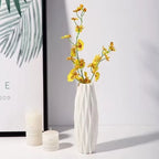 Flower Vase | Textured Design & Stable Base | Compact Tabletop