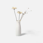 Flower Vase | Textured Design & Stable Base | Compact Tabletop