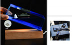 Fluid Drift Bottle | Floating Ship & LED Lighting | USB-Powered