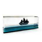 Fluid Drift Bottle | Floating Ship & LED Lighting | USB-Powered