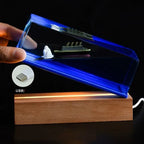 Fluid Drift Bottle | Floating Ship & LED Lighting | USB-Powered
