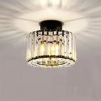 Flush Mount Ceiling Light | Crystal Accent & LED | 17 x 23 cm