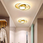 Flush Mount Ceiling Light | Double-Ring Dimmable LED | Bulbs Included