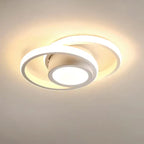 Flush Mount Ceiling Light | Double-Ring Dimmable LED | Bulbs Included