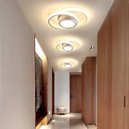 Flush Mount Ceiling Light | Double-Ring Dimmable LED | Bulbs Included