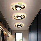 Flush Mount Ceiling Light | Double-Ring Dimmable LED | Bulbs Included