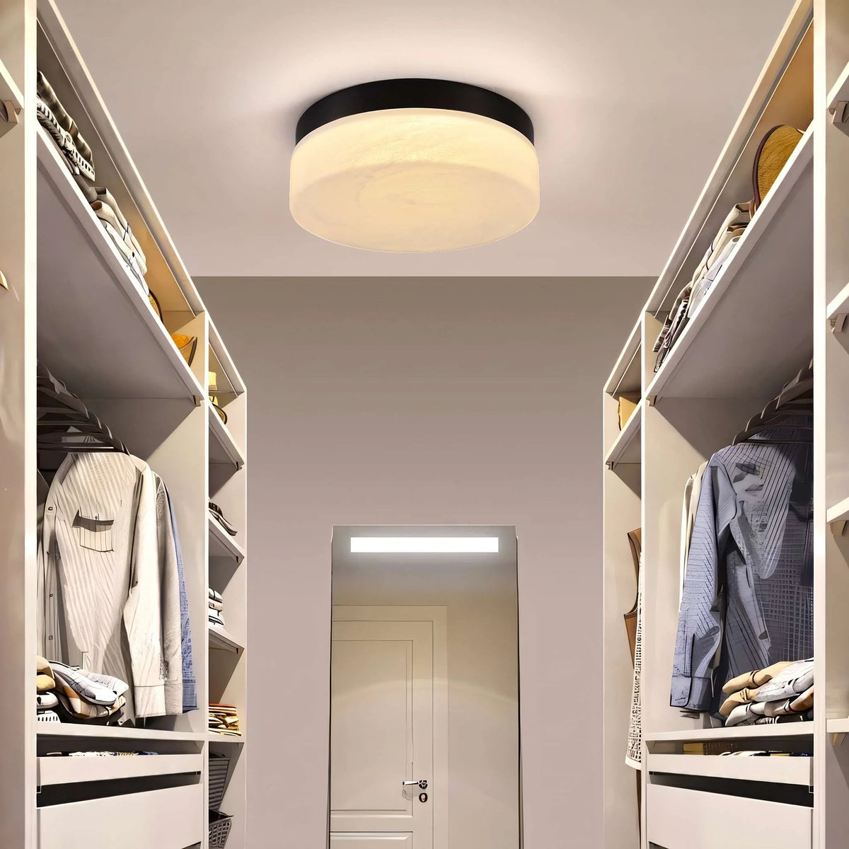 Flush Mount Ceiling Light | Integrated LED & 5 Color Temperatures | 12-Inch