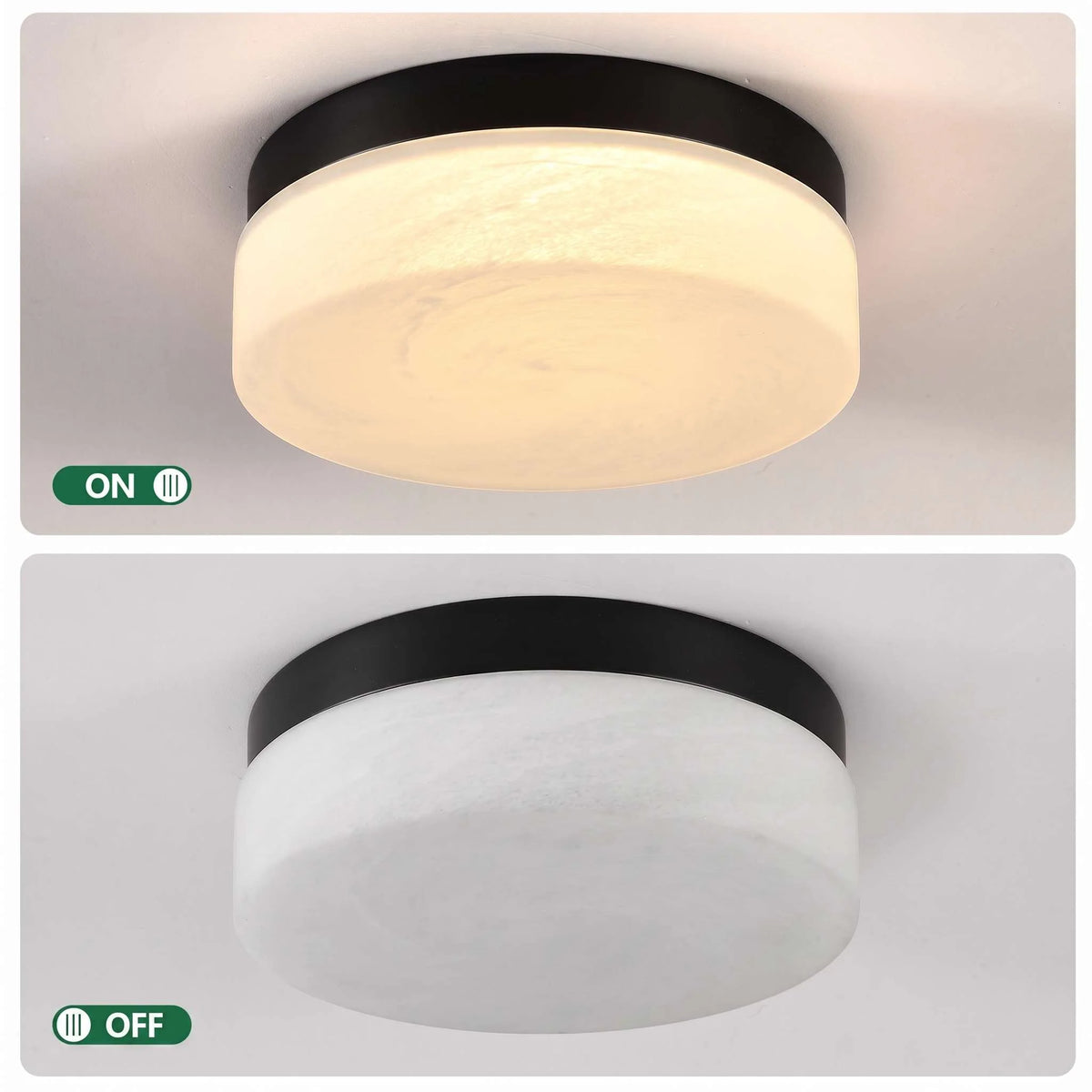 Flush Mount Ceiling Light | Integrated LED & 5 Color Temperatures | 12-Inch