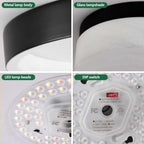 Flush Mount Ceiling Light | Integrated LED & 5 Color Temperatures | 12-Inch
