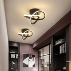 Flush Mount Ceiling Light | Integrated LED & Overlapping Rings