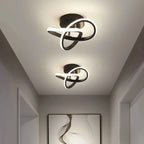 Flush Mount Ceiling Light | Integrated LED & Overlapping Rings