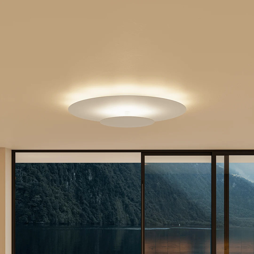Flush Mount Ceiling Light | Modern Round Slim LED Panel