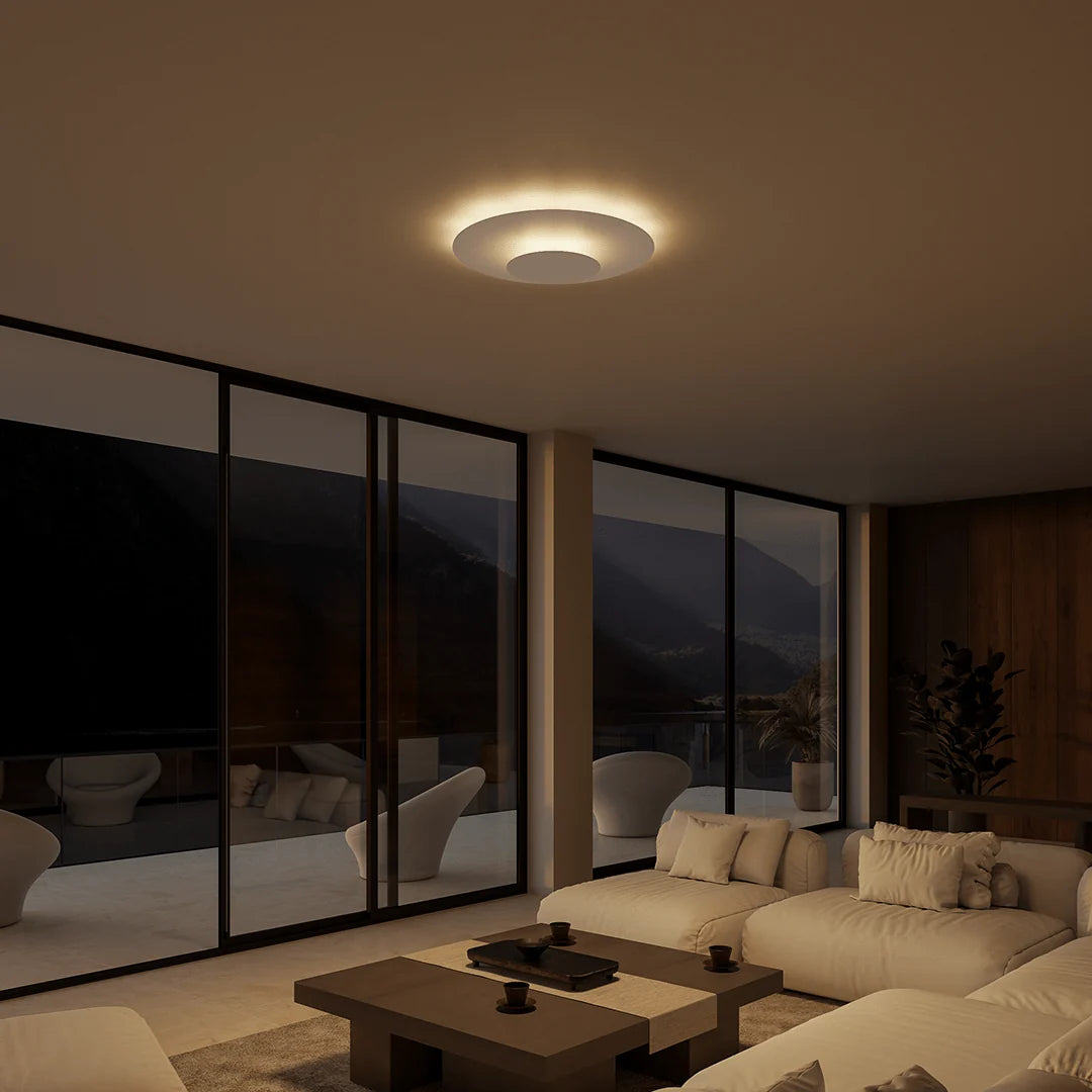 Flush Mount Ceiling Light | Modern Round Slim LED Panel