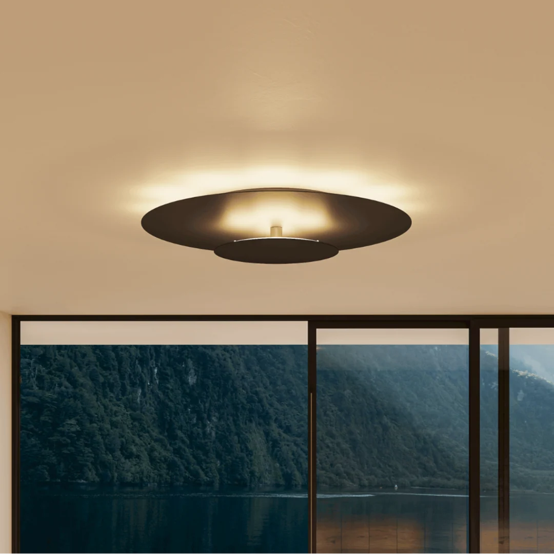 Flush Mount Ceiling Light | Modern Round Slim LED Panel