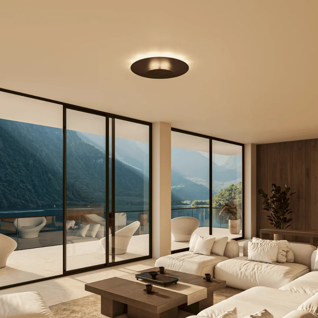 Flush Mount Ceiling Light | Modern Round Slim LED Panel