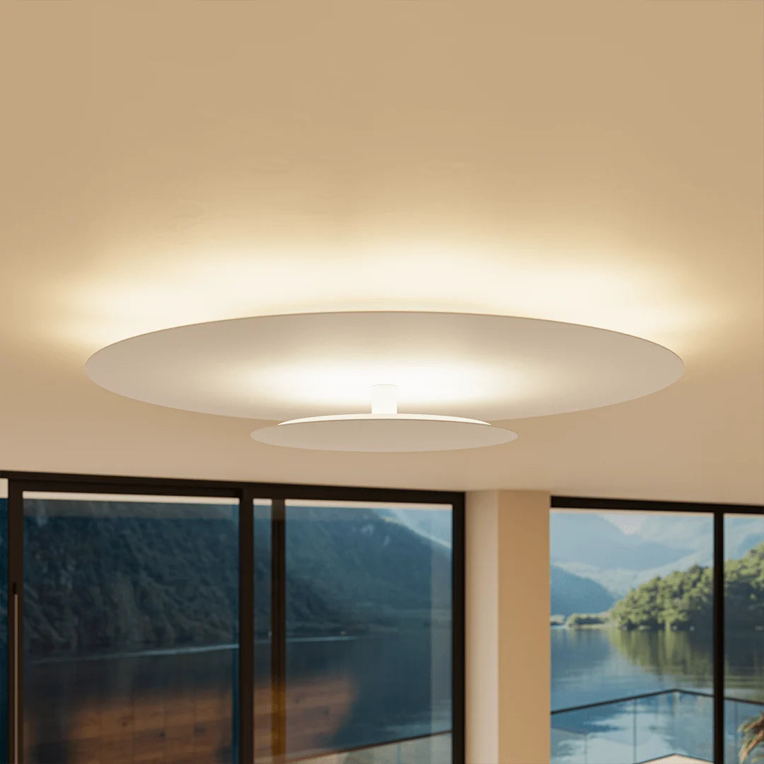 Flush Mount Ceiling Light | Modern Round Slim LED Panel