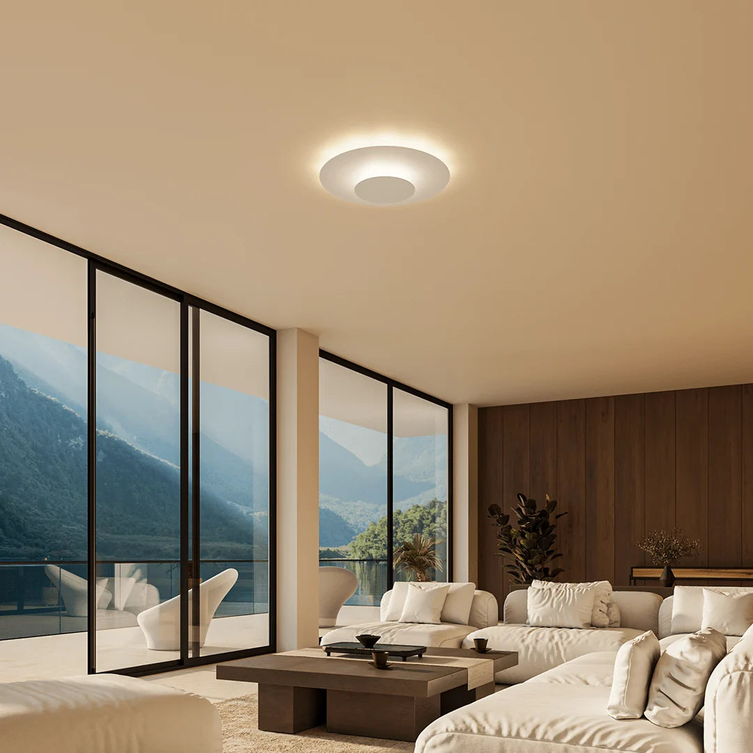Flush Mount Ceiling Light | Modern Round Slim LED Panel