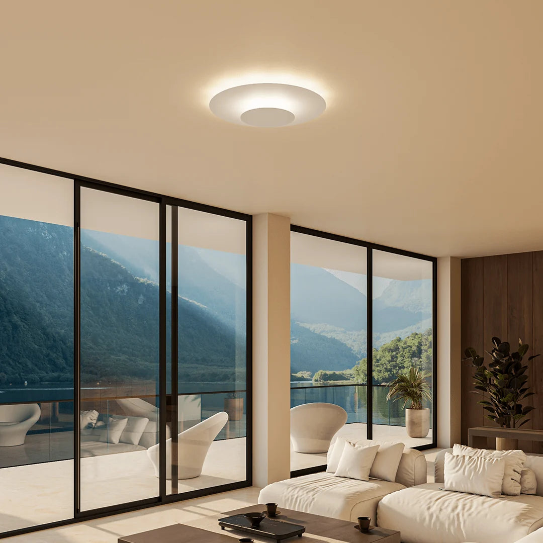 Flush Mount Ceiling Light | Modern Round Slim LED Panel