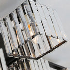 Flush Mount Ceiling Light | Black & Gold Metal & Acrylic | 4, 6 or 8 Lights