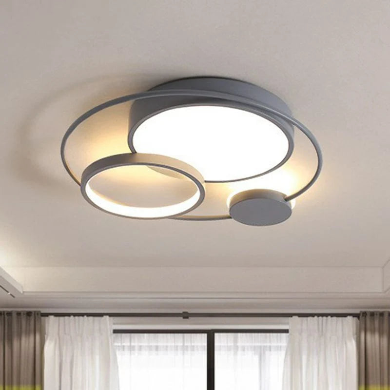 Flush Mount Ceiling Light | Round Acrylic Body | Dimmable 3-Color LED