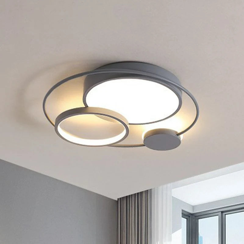 Flush Mount Ceiling Light | Round Acrylic Body | Dimmable 3-Color LED