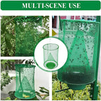 Fly Trap | Non-Toxic, Odor-Free & Reusable | Holds 4x More