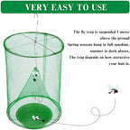 Fly Trap | Non-Toxic, Odor-Free & Reusable | Holds 4x More
