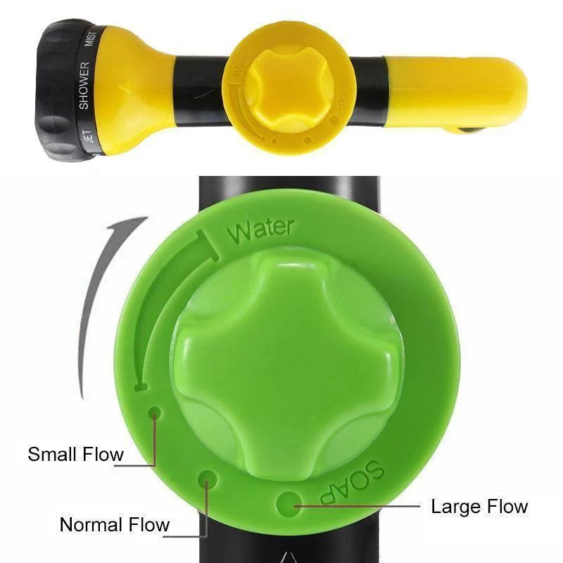 Foam Washing Gun | High-Pressure 8-In-1 & Integrated Soap Dispenser