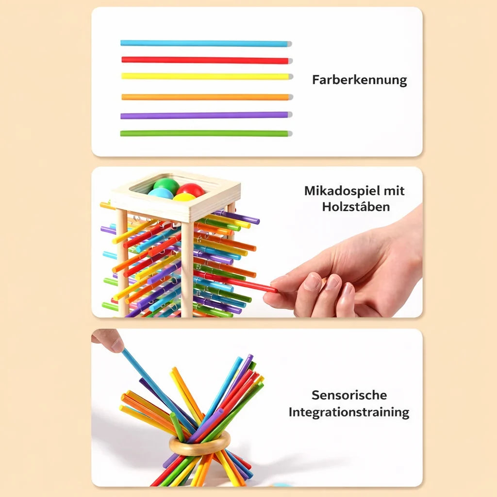 Focus Toy | Natural Wood & Adjustable Difficulty | Ages 3+
