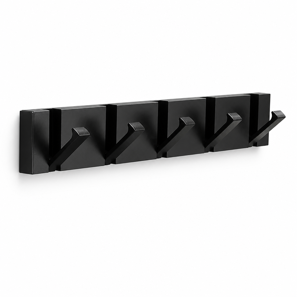 Wall Hooks | Foldable Space-Saving Aluminum | Adhesive or Screw Mount