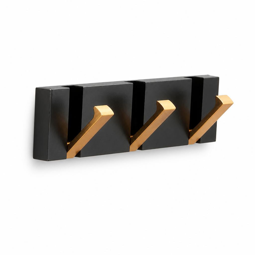 Wall Hooks | Foldable Space-Saving Aluminum | Adhesive or Screw Mount