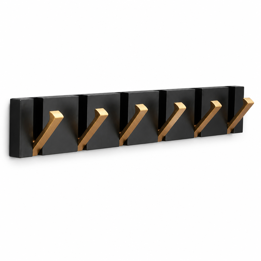 Wall Hooks | Foldable Space-Saving Aluminum | Adhesive or Screw Mount