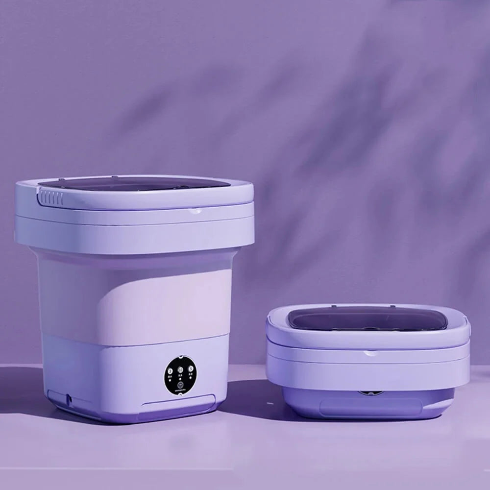 Foldable Washing Machine | Blue Light Disinfection & Spin Dry | 6L & 11L