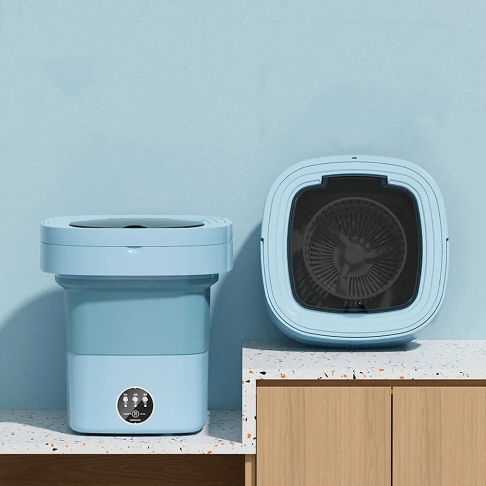 Foldable Washing Machine | Blue Light Disinfection & Spin Dry | 6L & 11L