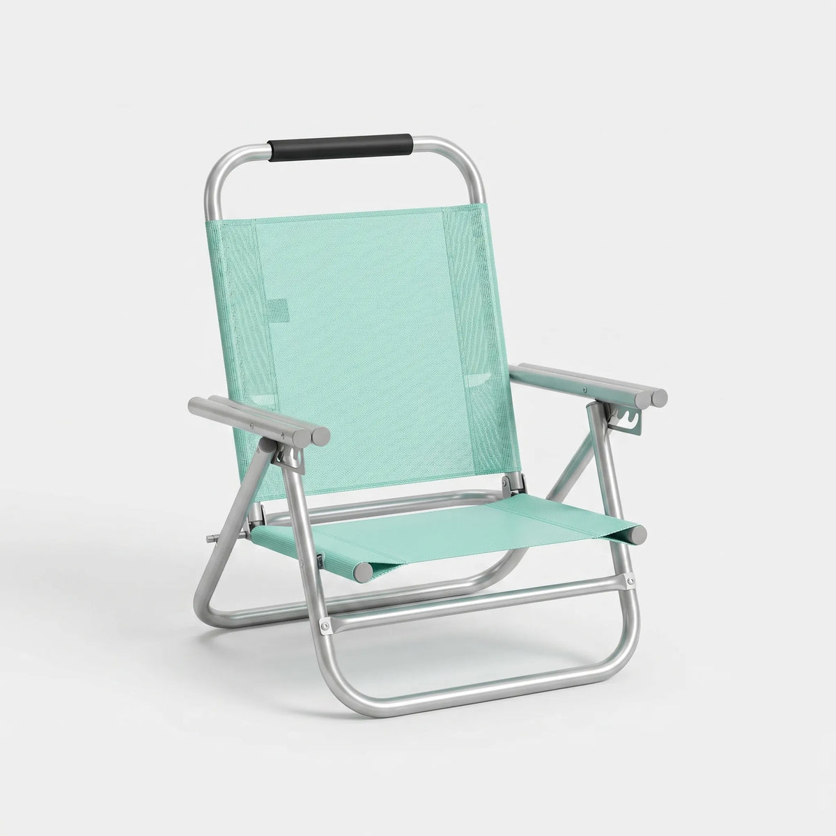 Folding Beach Chair | Lightweight Aluminum & Breathable Fabric | 4-Position Recline