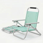 Folding Beach Chair | Lightweight Aluminum & Breathable Fabric | 4-Position Recline