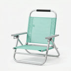 Folding Beach Chair | Lightweight Aluminum & Breathable Fabric | 4-Position Recline