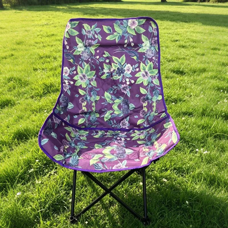 Folding Chair | Ergonomic Patterned Seat & Weather-Resistant | Lightweight & Portable