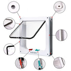 Folding Door | Integrated Cat Flap & 4-Way Security