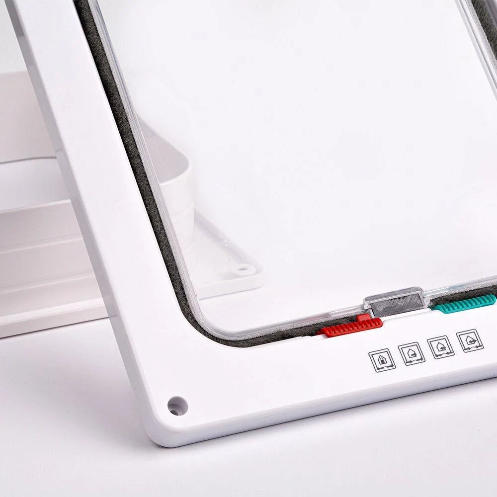 Folding Door | Integrated Cat Flap & 4-Way Security