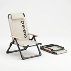 Folding Lounge Chair | Reclining & Space-Saving | Padded Headrest