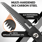 Garden Saw | Folding Hardened Steel Blade | Non-Slip Handle