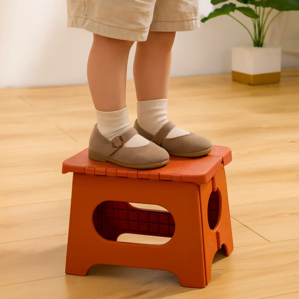 Folding Step Stool | Reinforced Plastic & Portable | 300 lb Capacity