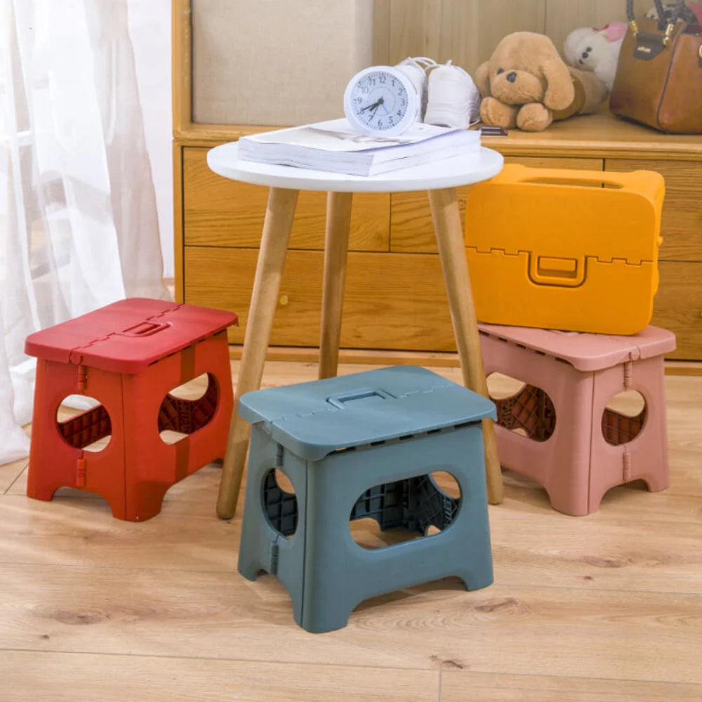 Folding Step Stool | Reinforced Plastic & Portable | 300 lb Capacity