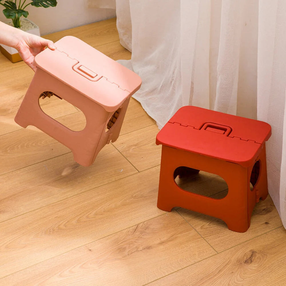 Folding Step Stool | Reinforced Plastic & Portable | 300 lb Capacity