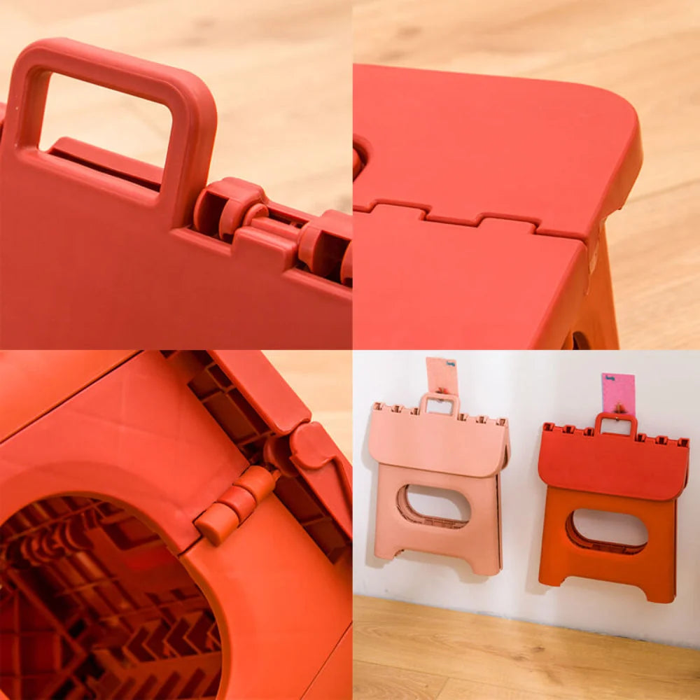 Folding Step Stool | Reinforced Plastic & Portable | 300 lb Capacity