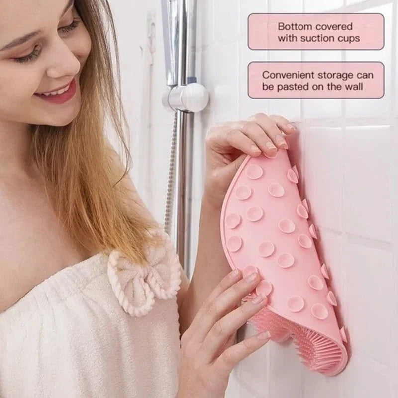 Foot & Body Scrubber | Non-Slip Suction & 500+ Bristles