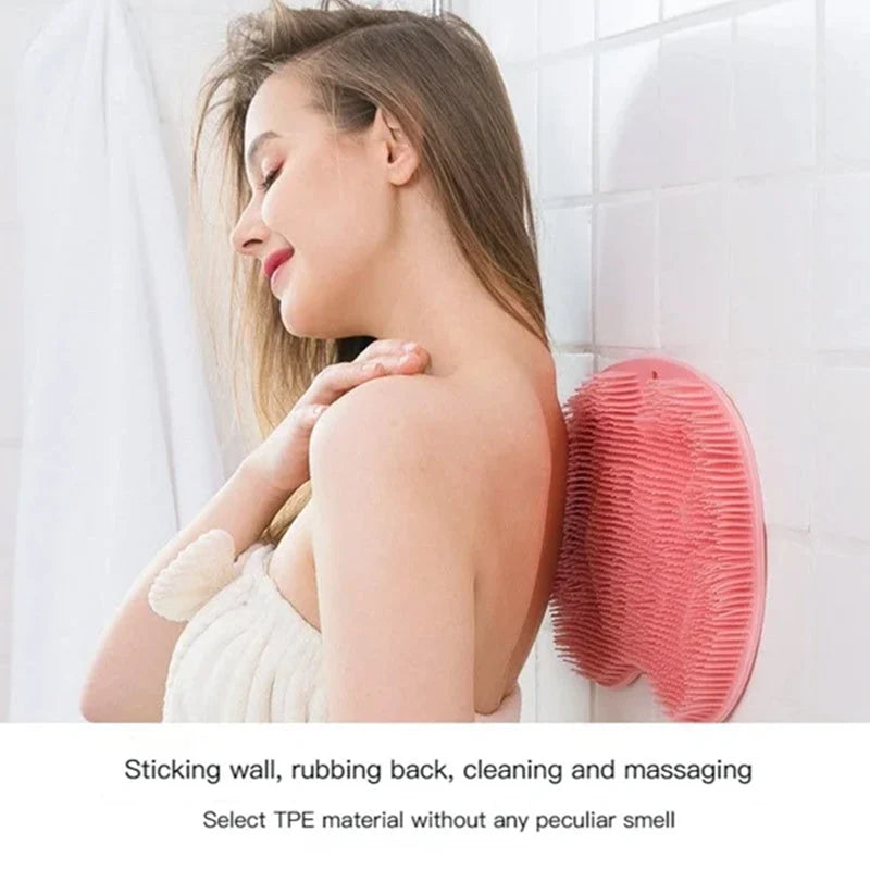 Foot & Body Scrubber | Non-Slip Suction & 500+ Bristles