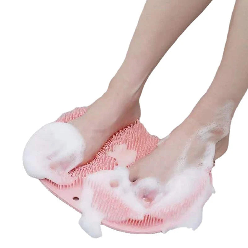 Foot & Body Scrubber | Non-Slip Suction & 500+ Bristles
