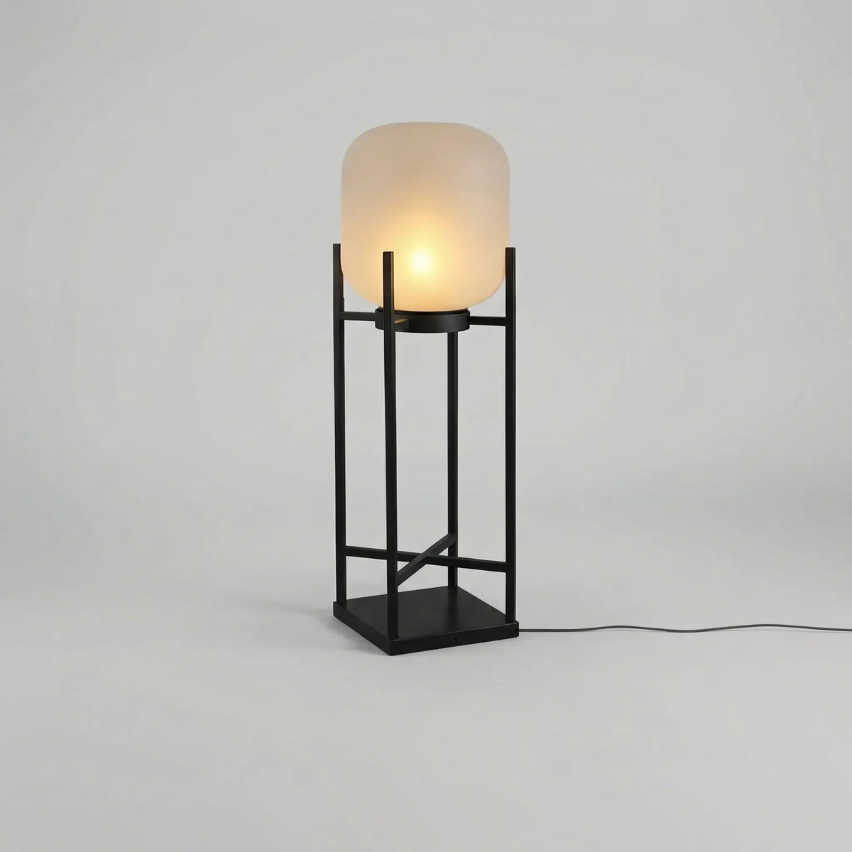 Freestanding Garden Lamp | Solar-Powered Automatic & Frosted Glass Shade